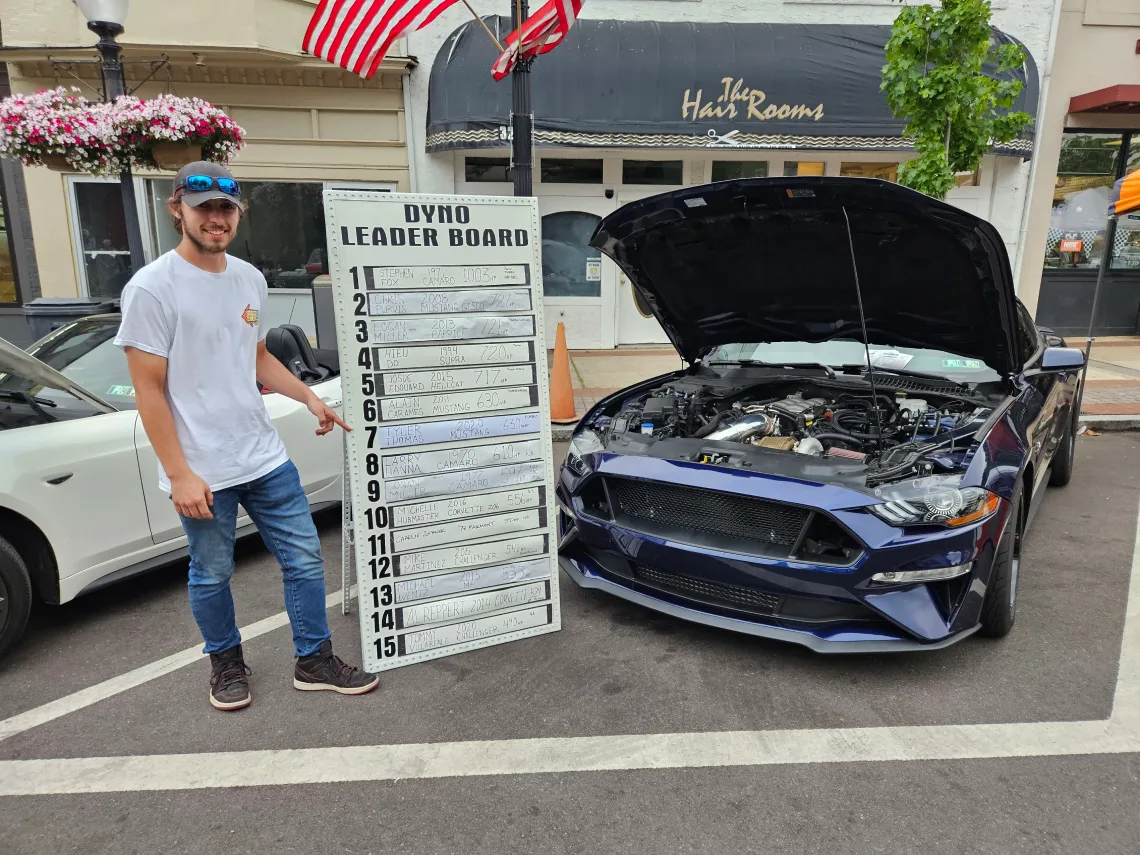 Dyno Leader board Miller mountain high performance Pottstown Car Nights car show