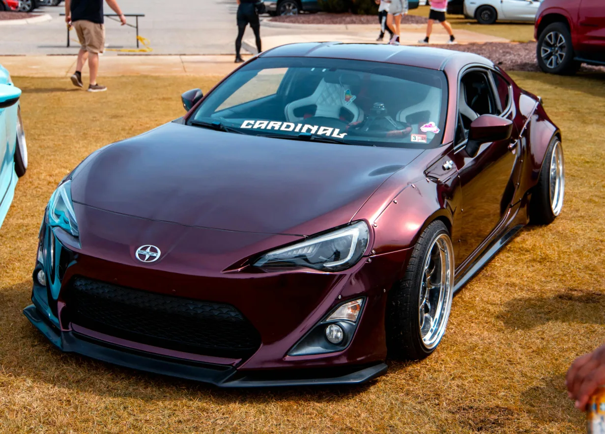 lowered maroon scion